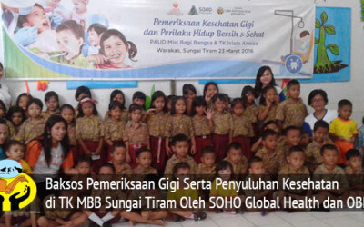 Terima Kasih Kepada SOHO Global Health Dan OBI