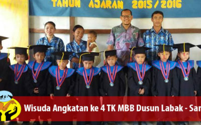 Wisuda TK Misi Bagi Bangsa (Lima Roti Dua Ikan Indonesia) angkatan ke 4, Dusun Labak, Kabupaten Sanggau KALBAR
