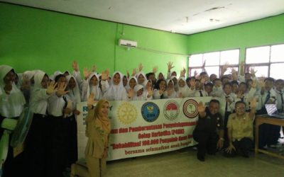 Penyuluhan Narkoba, pornografi dan HIV di SMPN 6 Tambun Selatan Kelas 7 Kab. Bekasi