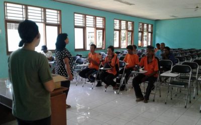 Suasana ibadah Warga Binaan Sosial PSBK Balaraja