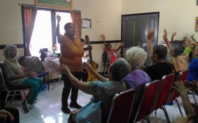 Ibadah Bersama Opa2 Dan Oma2 Di PSTW 4 Margaguna Radio Dalam Jakarta Selatan.