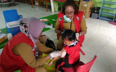 Pemberian Vitamin A Dan Vaksin RUBELLA Di TK MBB Sungai Tiram Jakarta