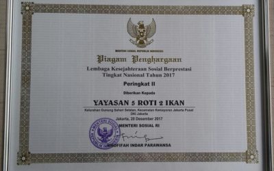 Penerimaan Piala Dan Piagam Penghargaan Dari Menteri Sosial Republik Indonesia