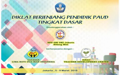 Diklat Berjenjang Pendidik PAUD Tingkat Dasar GBI DKI Jakarta 5-9 Maret 2018