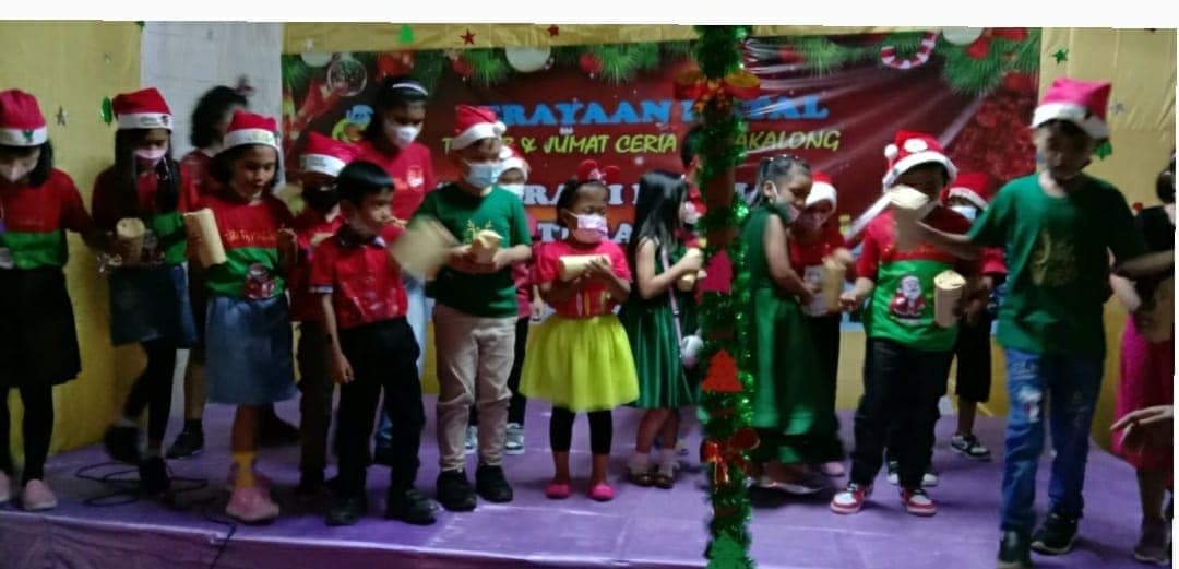 Perayaan Natal TK MBB Dan PD Jumat Ceria Rawakalong