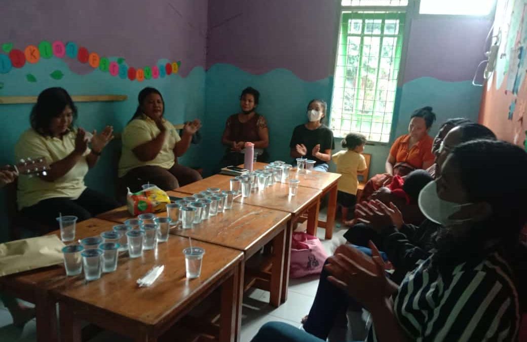 Kegiatan Jumat Ceria & Ibadah Persekutuan Doa Bersama Orangtua Murid & Guru TK Misi Bagi Bangsa Rawa Kalong