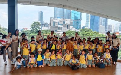 Kegiatan TK MBB Bekasi Di Transportasi Umum LRT